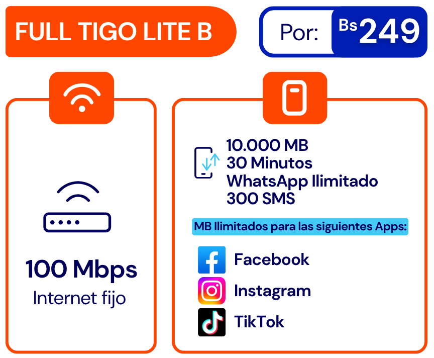 Plan Full Tigo Lite B